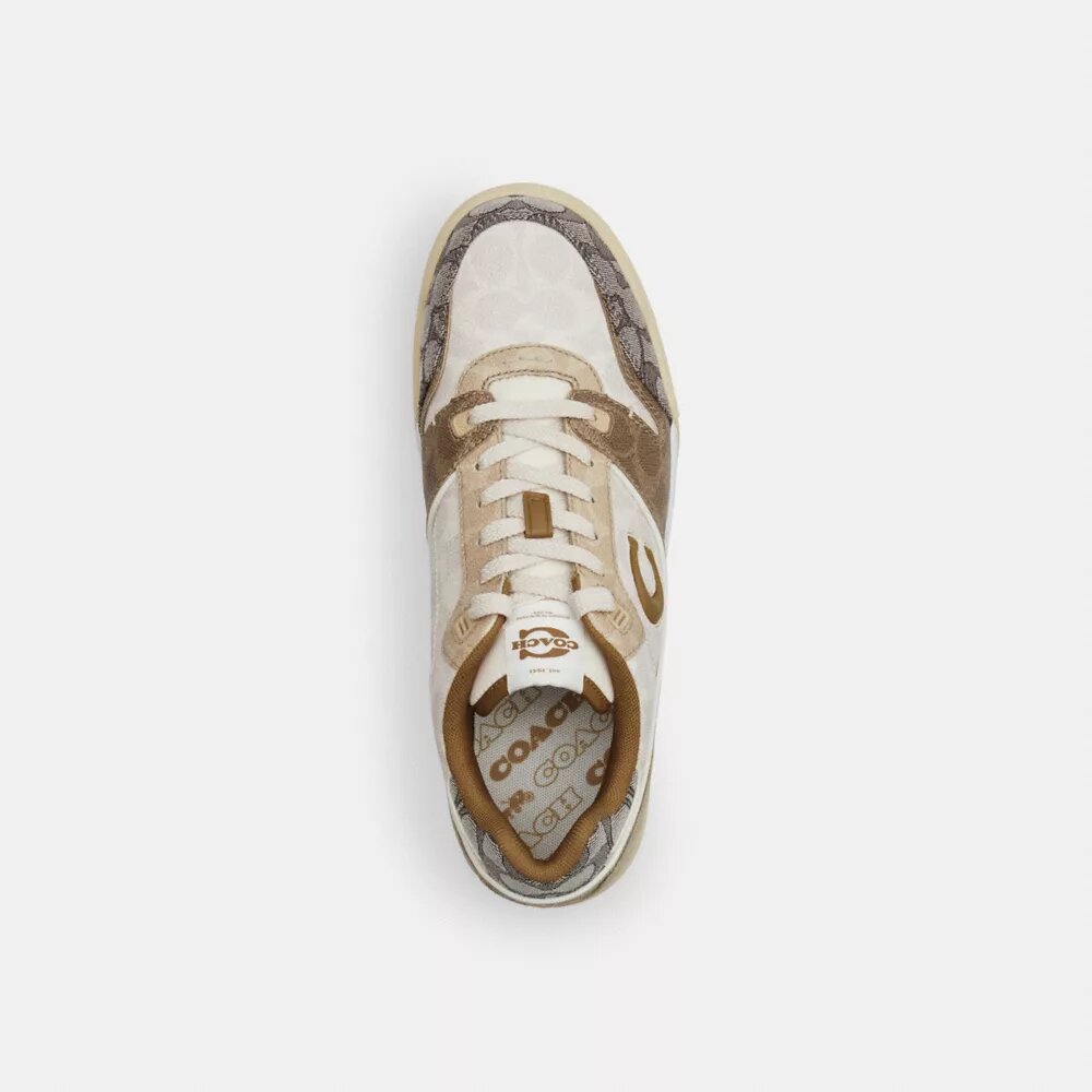 Soho-sneakers i blandat signaturmaterial