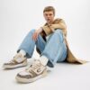 Soho-sneakers i blandat signaturmaterial