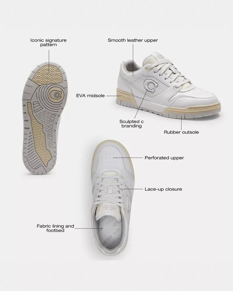 Soho-sneakers i slitet läder