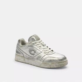 Soho-sneakers i slitet metallicläder