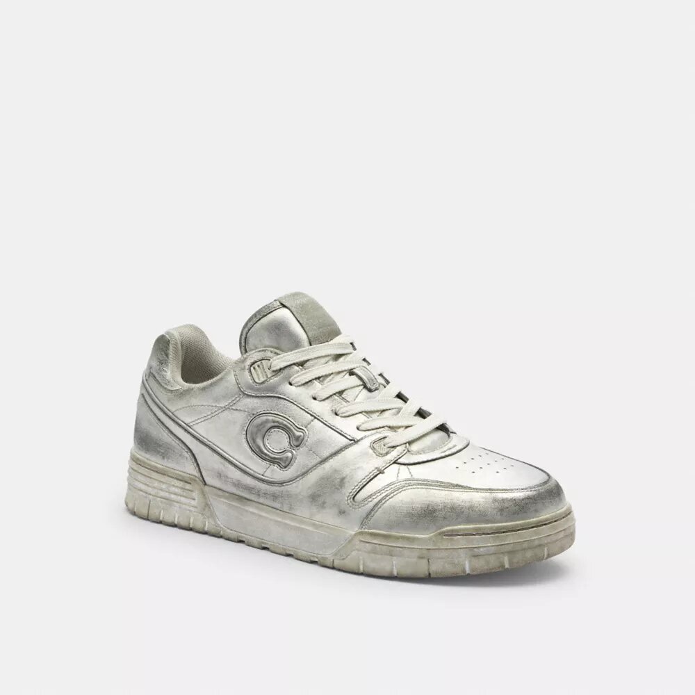 Soho-sneakers i slitet metallicläder