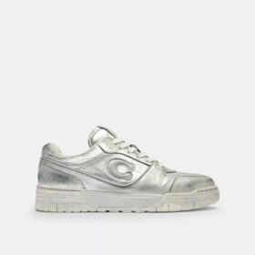 Soho-sneakers i slitet metallicläder