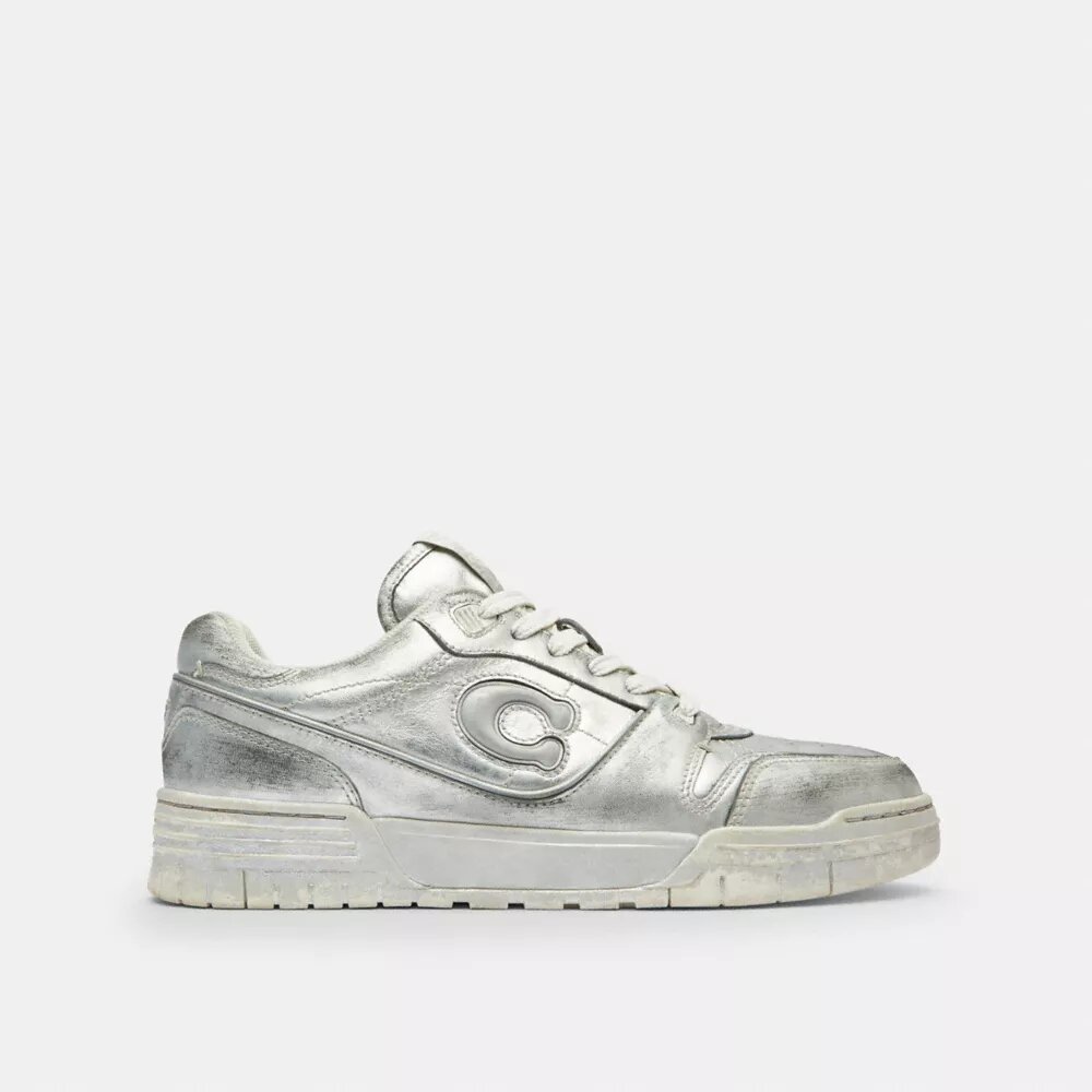 Soho-sneakers i slitet metallicläder