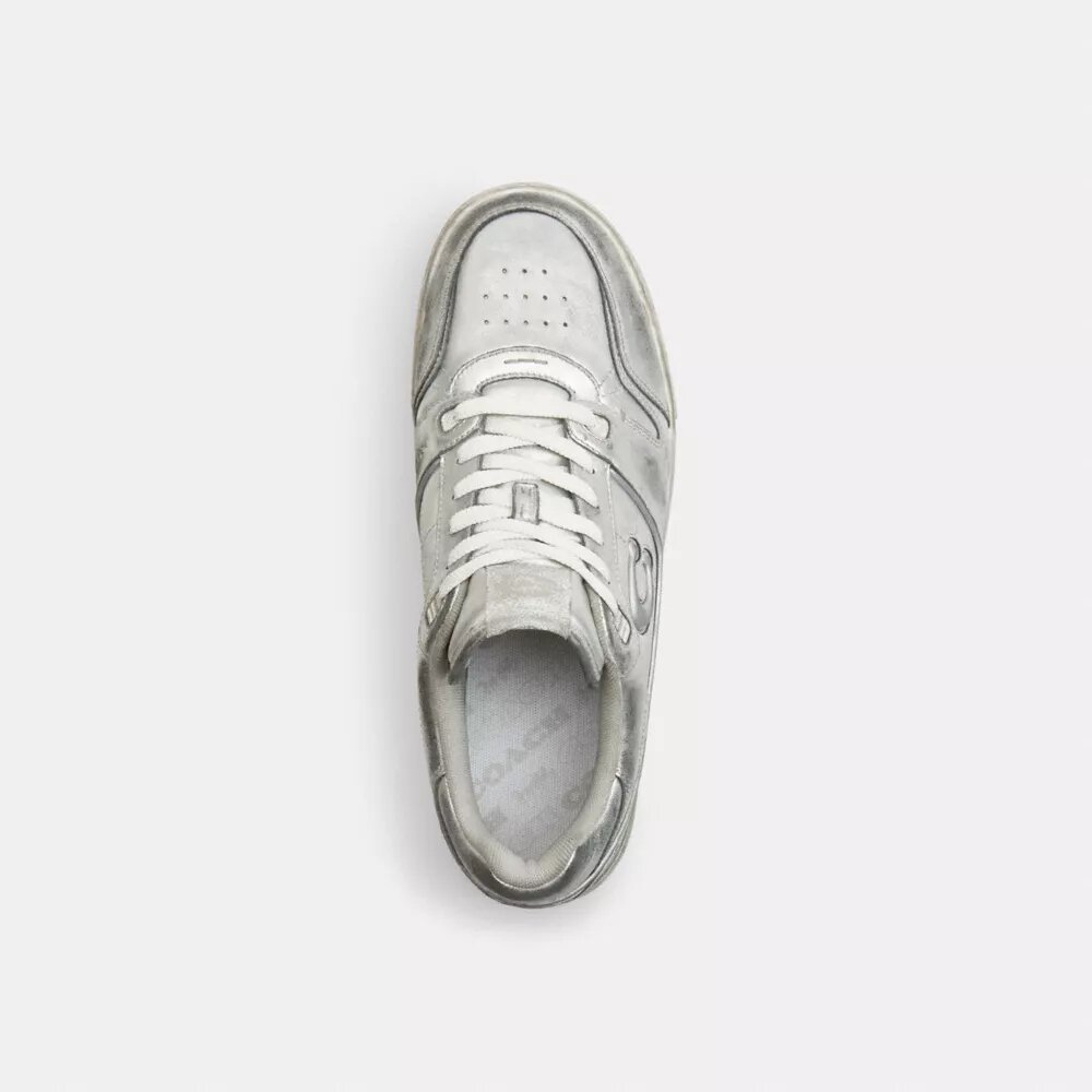 Soho-sneakers i slitet metallicläder