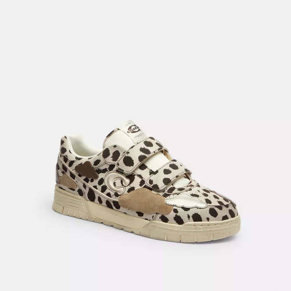 Soho-sneakers med dubbla remmar och molnmönster
