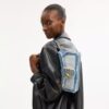Tabby-axelremsväskor 26 med patchwork av återanvänt denim
