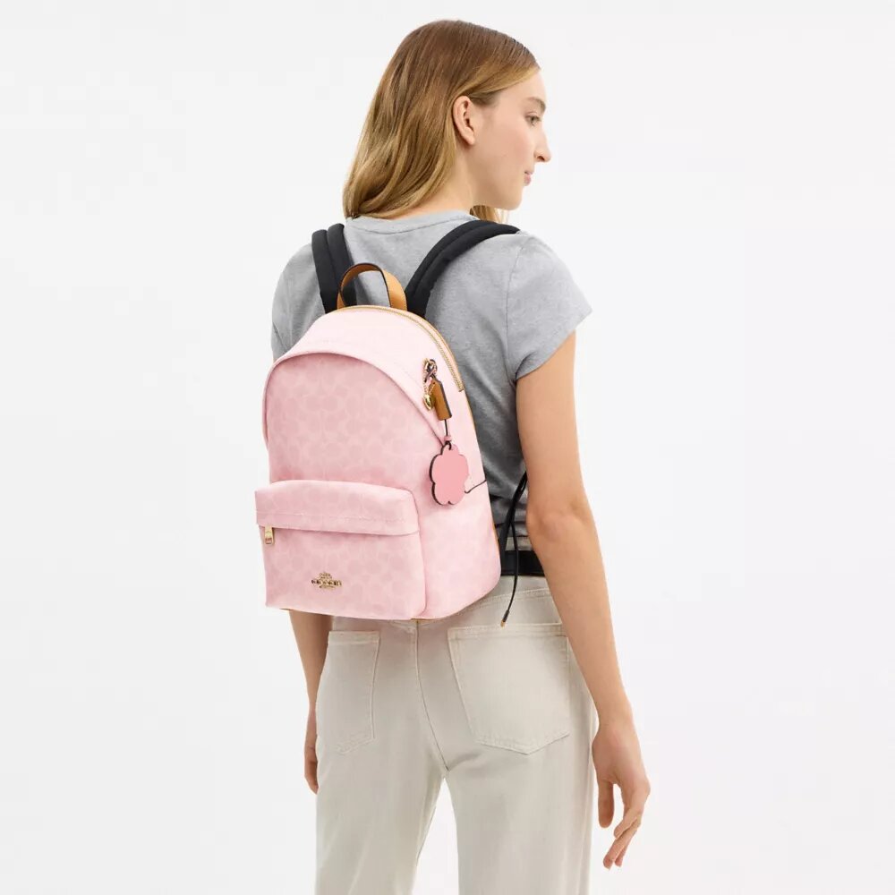 Taylor liten ryggsäck i Signature Canvas med smycken