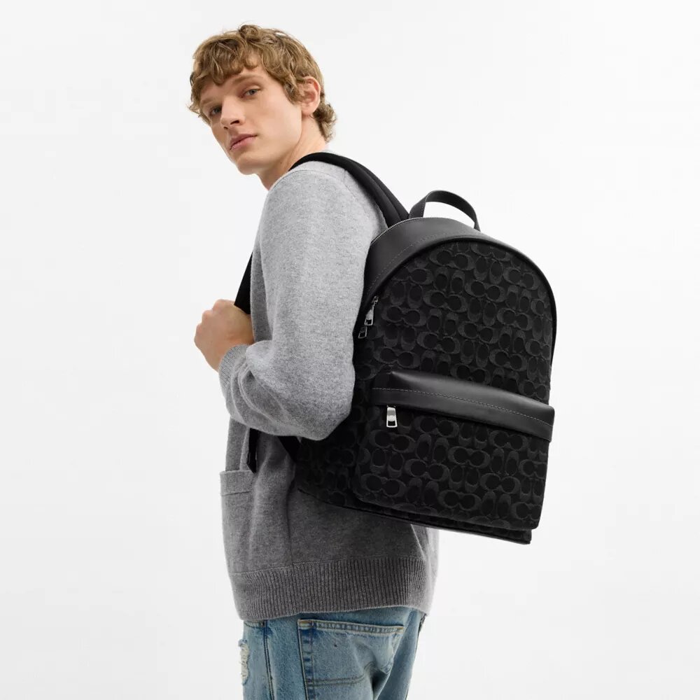 Taylor-ryggsäck i Signature-denim