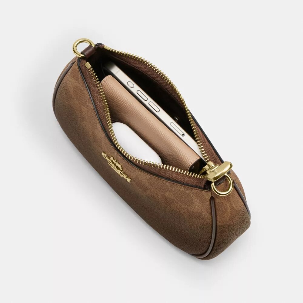Teri Mini-crossbodyväska i Ombre Signature Canvas