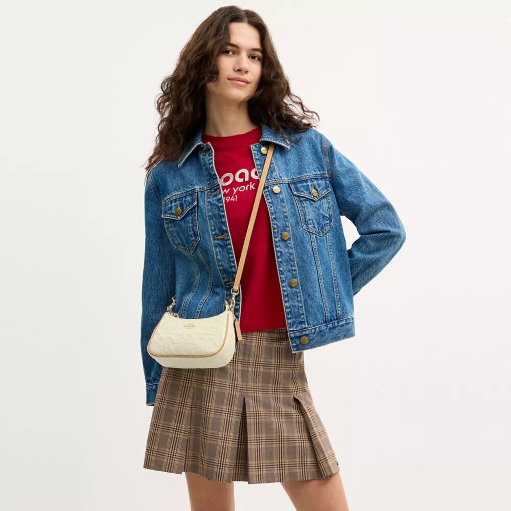 Teri Mini-crossbodyväska i signaturläder