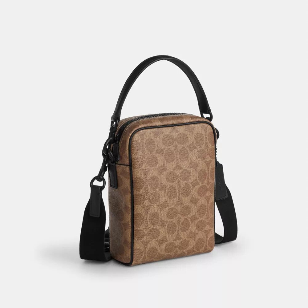 Tristan crossbody-väska 14 i Signature Canvas
