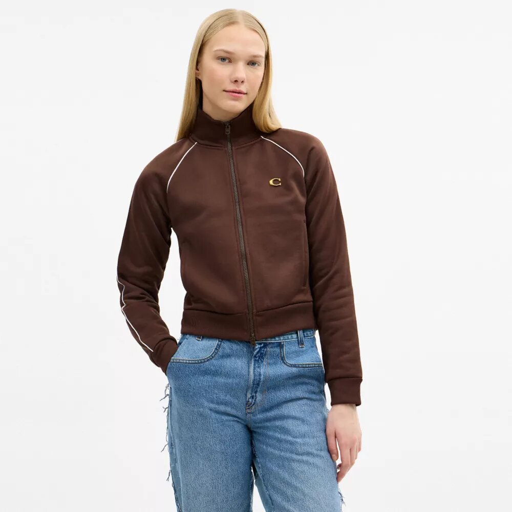 Träningsjacka med hel dragkedja