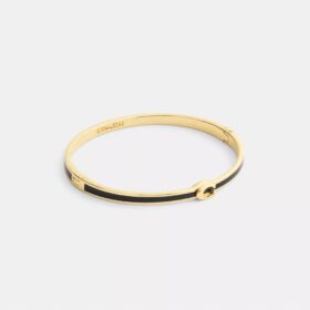 Tunt emaljerat armband med vår signatur och gångjärn