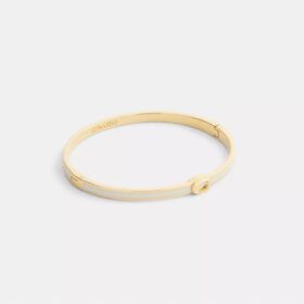 Tunt emaljerat armband med vår signatur och gångjärn